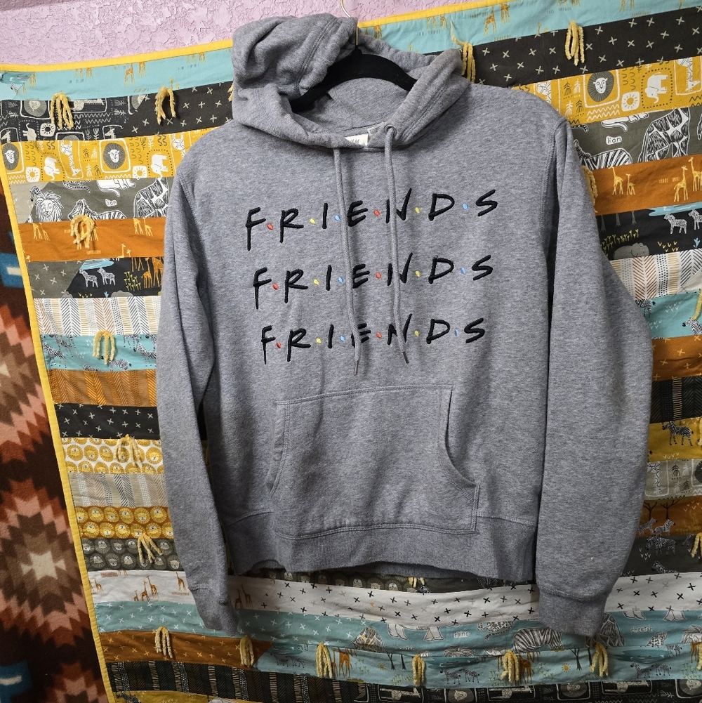 H&M Gray Friends Sweater Hoodie, Sz Sm